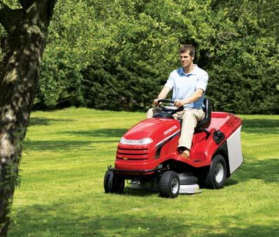 Standard V-twin efficiency Our V-twin engine delivers easy-starting power with low emissions, low fuel consumption and minimal vibration. A step up from our small Ride-on comes our Lawn Tractor range.