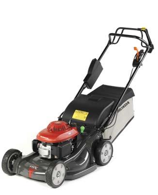 21" Easy starting 21" rotary cut 187cc 4-stroke engine for power and reliability. safety feature stops the blades with the engine still running for fuss-free bag emptying.