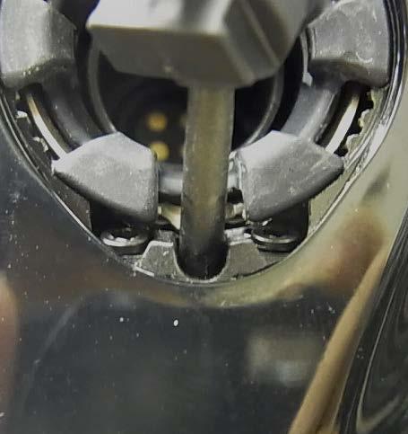 the groove in the top of the crank. 2.