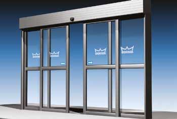 dormakaba 01 Series Automatic Sliding Doors General specification text The automatic door operator The automatic single slide/bi-parting door operator is to be a 40-volt fully electric dormakaba