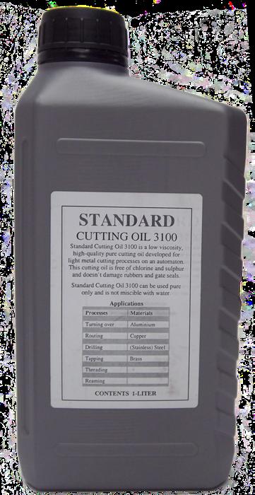 OILS, Standard Cutting Oil 3100 WORKSHOP Standard Cutting Oil 3100 is a low viscosity, high quality pure cutting oil developed for light metal cutting processes.