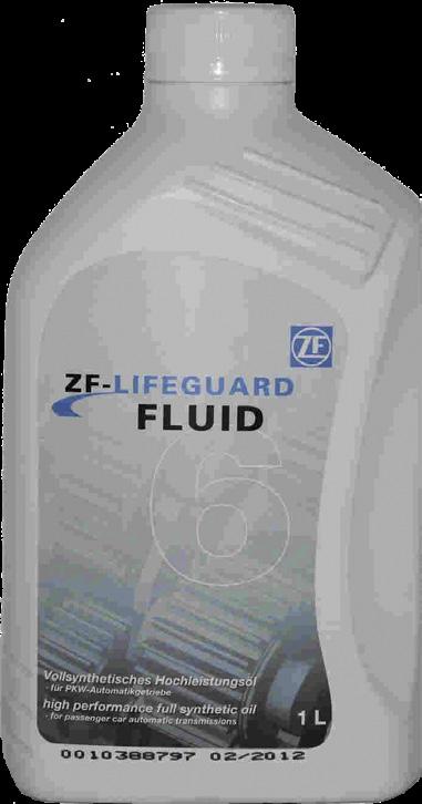 Please note that this fluid is not suitable for ZF six speed units which require LifeguardFluid6 or LifeguardFluid6 Plus. 1 Litre Bottle,... Our Part No. OIL.50 20 Litre Cannister,... Our Part No. OIL.51 209 Litre Barrel,.