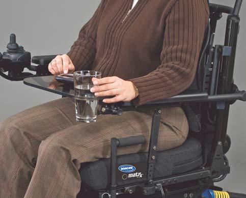 POSITIONING OPTIONS: POWER HEADREST POWER SWING-AWAY CHIN AND/OR CENTER LINE MOUNTING SYSTEM