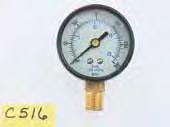 Inlet/Outlet 82781 3 8 NPT 82782 1 2 NPT 82783 3 4 NPT AIR PRESSURE GAUGE Gauge has a 2 face with a Male 1 4 NPT back or bottom