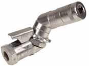 GREASE GUN COUPLER GREASE GUN FLEXES 6509-D HEAVY DUTY SWIVELLING COUPLER Die cast coupler body with swivel conveniently slides over standard button head grease nipples and ensures reliable and