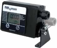 15 and 75LPM Field calibration possible Heavy duty cast aluminium housing 1 BSP inlet and outlets Complete with built-in filter FM200 as above but supplied without a filter 01A12LM GPI ELECTRONIC