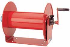 117-5-100 HAND REWIND ECONOMY HOSE REEL The 117-5-100 hose reel is a high performance, compact hand crank hose reel Standard working pressures up to 4,000psi Reel handles fluid temperatures from -29