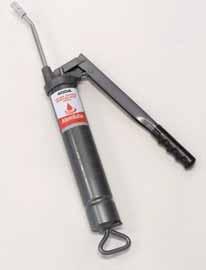 LEVER ACTION GREASE GUN Develops up to 7,500psi grease pressure Three way loading 500cc capacity when using bulk grease Includes a 150mm rigid extension and a heavy duty 4 jaw coupler Suits a 400