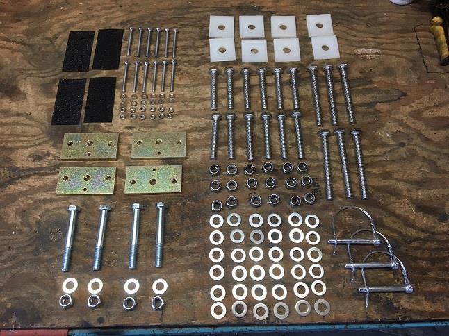 ASSEMBLY INSTRUCTION S *YOU SHOULD HAVE THE FOLLOWING IN THE HARDWARE KIT PROVIDED* QTY / SIZE / LENGTH / DESCRIPTION / DECK LOCATION 12 1/2 3 1/4 Hex Head Bolts SS Deck Ramps/Braces 6 1/2 5 Hex Head