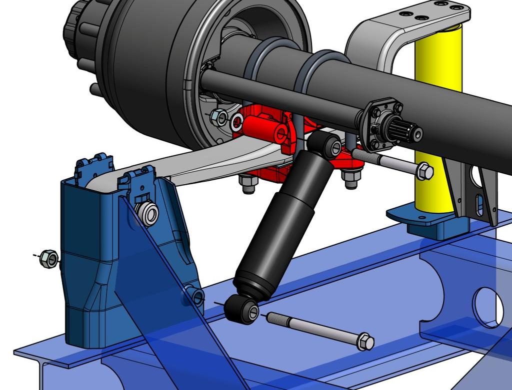 26. Align all three axles within tolerances. A = Kingpin. B to G are axle centers.