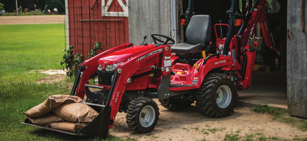 THE GC1700 SERIES. MUCH MORE THAN JUST A MOWER. Think of the Massey Ferguson GC1700 Series as the Swiss Army knife of compacts, offering bigger tractor features in just the right size.