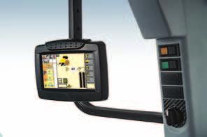 Comfortable loader control Control up to two mid-mount remotes with the integrated joystick which can be operated from the driver s seat for