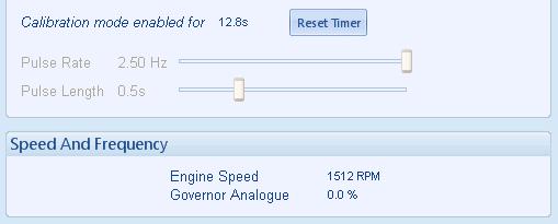 configuration). 13.14.2 SPEED CONTROL CALIBRATION Allows the adjustment of the speed control.