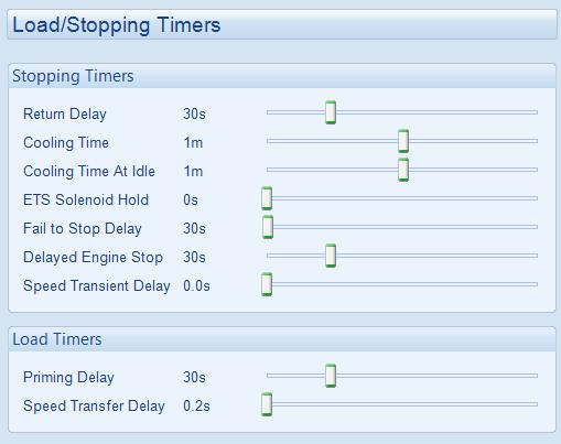 10.3.2 LOAD / STOPPING TIMERS Click and drag to change the setting.