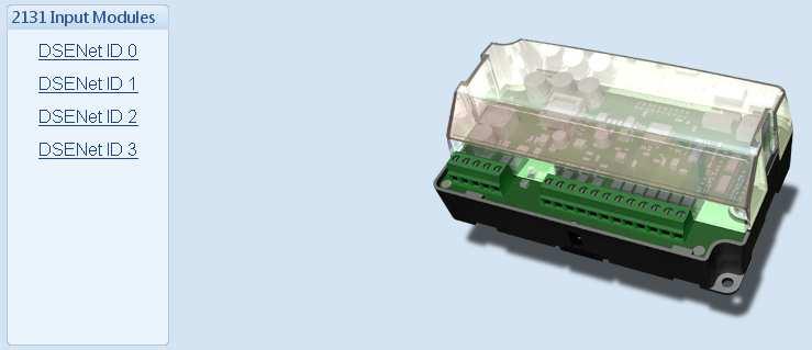 12.4.2 DSE2131 RATIOMETRIC EXPANSION INPUT MODULE Select the DSENet ID of the input expansion you wish to configure.