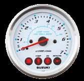 34200-93J40-000 057 34200-93J50-000 058 Double scaled analogue tachometer for Suzuki Troll Mode System.