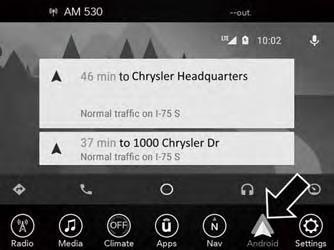 Android Auto Refer to your Uconnect Owner s Manual Supplement for further information. General Information This device complies with FCC rules Part 15 and Industry Canada RSS-210.