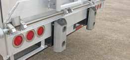 Interior wear sheets are placed in the rear of the trailer to