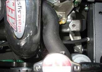 Then secure the air filter using a #48 hose clamp. m.