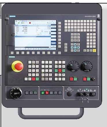SIEMENS 828D 10.4 inch screen SIEMENS CNC have been adopted and optimized for DOOSANʼs machine tools to maximize usersʼ productivity. 10.4 inch display Qwerty keyboard USB / CF-card (std.