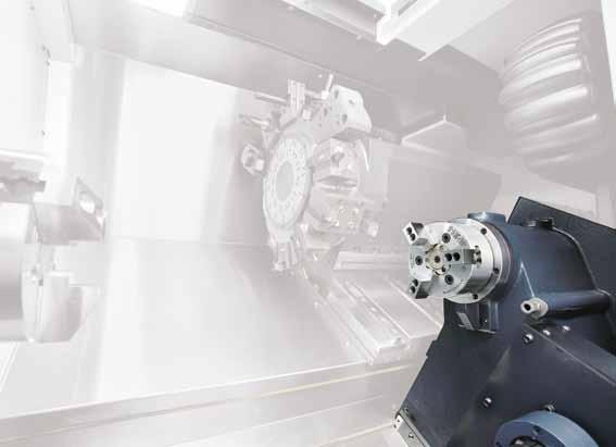 Spindle The high power / torque motor supports highprecision and heavyduty cutting, improving productivity. Max. Speed 6000 r/min (6 inch) Max.