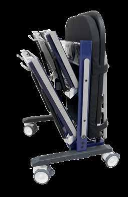 ACCESSORY TROLLEYS 12 Mounting hooks for Articulating 11 Pin sockets for storing Head and Leg Sections Pin sockets for storing Lightweight Leg Section Plus
