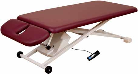 Product Description PT250 Upholstered Top Articulating Head Rest Section Self-locking molded rubber feet (2) Optional Dual Locking Casters Steel Scissor-style powder-coated base with dual crossbeams