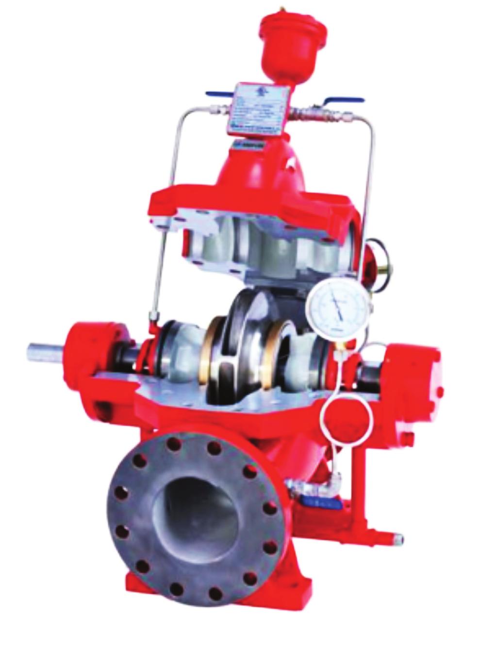 The impeller is dynamically balanced to ISO1940 and hydraulically balanced through the double suction.