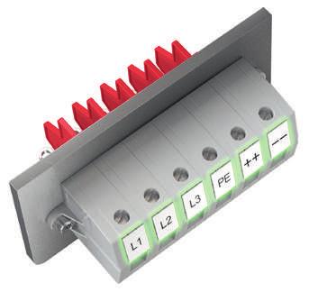 Practical marking options The feed-through terminals feature a labelling channel