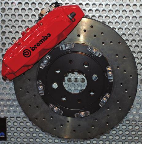 354 Chapter 14 Disc Brake System Principles Ventilated rotor Braking surfaces Solid rotor FIGURE 14-25 Examples of vented and solid rotors.