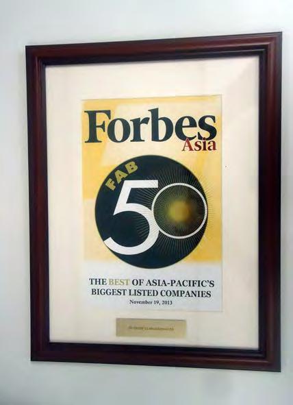 Fab 50 Awards Ceremony held in Beijing, China Best Company in an Emerging