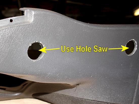 The small hole will keep the inner bit of your hole saw steady when you use it. 19.