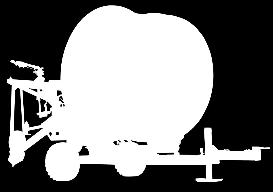 connection on both sides, central command unit, hydraulic gun trolley lift (together with supports) BAUER 4-speed gearbox with brake and tractor PTO rewind Gun trolley with automatic slope