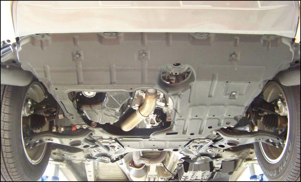 August 8, 202 T-SB-030-2 Page 0 of 23 (0) Raise the vehicle and remove the engine undercovers.. Remove the 8 plastic clips, 8 bolts, and the No. engine undercover. 2. Remove the 3 plastic clips and the No.