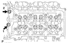 Arrange the removed parts in the correct order. 55. REMOVE VALVE LASH ADJUSTER ASSEMBLY (a) Remove the 24 valve lash adjusters from the cylinder head. Arrange the removed parts in the correct order.