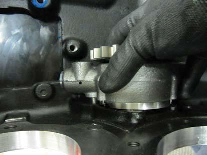 Apply oil or assembly lube to the O-ring on the Oil Pump Cover.