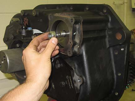Auxiliary Section Disassembly 1. Too ease in the disassembly of the Auxiliary Section. Place in a vise. 2.