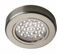 6 x HD LED Recess/Surface Lights and 1 x 15W LED driver Stainless Steel fitting with Warm White LED - great for traditional kitchens.