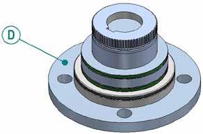 3) Line up the machined output sleeve to the valve shaft. For non-rising stem valves (keyed shaft etc) engage fully (if necessary rotate output sleeve to align keyways).
