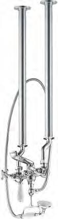 Bath Filler on 660mm Stand Pipes Greenwich Bath Shower Mixer