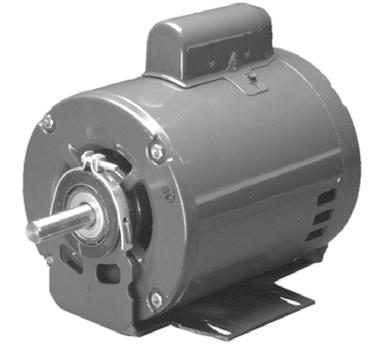 BELTED BLOWER MOTORS NIDEC SPLIT PHASE BELTED FAN AND BLOWER FEATURES: Resilient Base Class B Insulation Threaded Conduit Hole Reversible Rotation Automatic Reset Thermal Overload Protector HP RPM