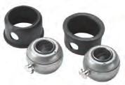 S & ACCESSORIES OIL TYPE - SLEEVE BEARINGS WITH INSULATOR Self-aligning, self-oiling with sintered bronze bushings and drive type oil cups. NOTE: Re-lubricate with SAE 20 or 30 weight oil.