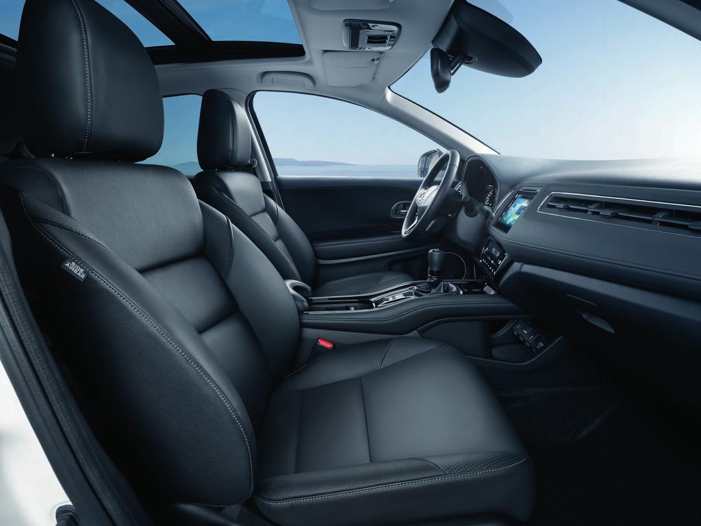 14 INTERIOR COMFORT TAKE COMFORT WE VE THOUGHT OF EVERYTHING Take time out from your hectic day. Relax. We ve designed the spacious interior of the HR-V to be a really pleasurable place to spend time.