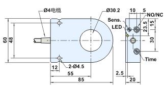 Ring Capacitive Proximity Sensors DC Standard Type HCR 30 Series Diameter Ø 30 Ø 30 Min Detect Object Size (mm) 3.