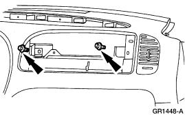 Page 10 of 28 31. Remove the RH windshield side garnish moulding (03598). 32. Remove the instrument panel bolt below and to the left of the glove compartment. 33.