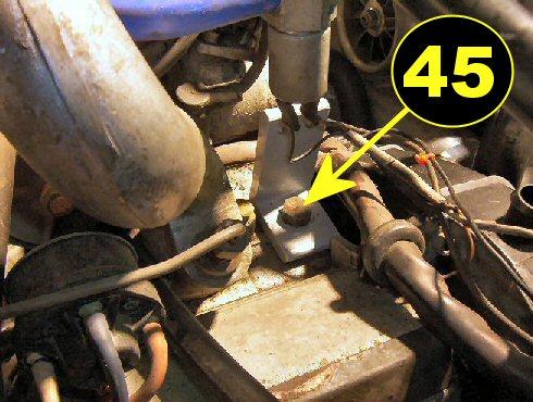 You will remove the engine lift hook located at the front of the right head, as