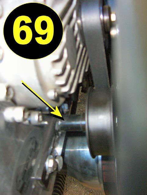 Go through the front of the 928 Motorsports forward supercharger bracket as shown in