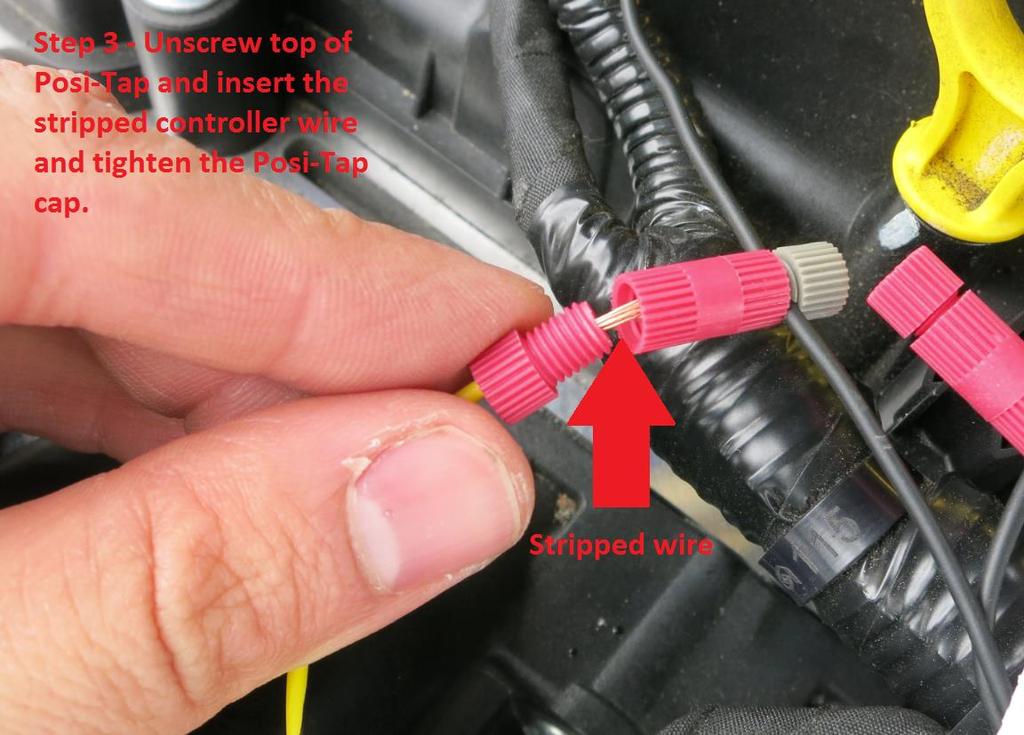 This wire can be found right at the MAP sensor (leftmost wire) on the