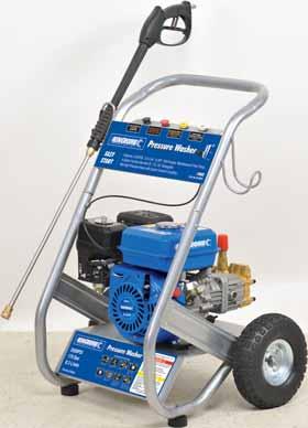 12 16 K16200 Pressure Washer 6.5 HP OHV 6.5 HP Petrol Engine Low Oil Protection 8m High Pressure Hose - 4000PSI/28Mpa, Single Braided 2.