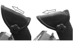 1. Loosen the knobs on the chute deflector and adjust the chute deflector to the desired angle. 2. Retighten the knobs. Do not over-tighten.